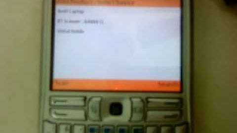 Bluetooth barcode scanner with a symbian mobile phone