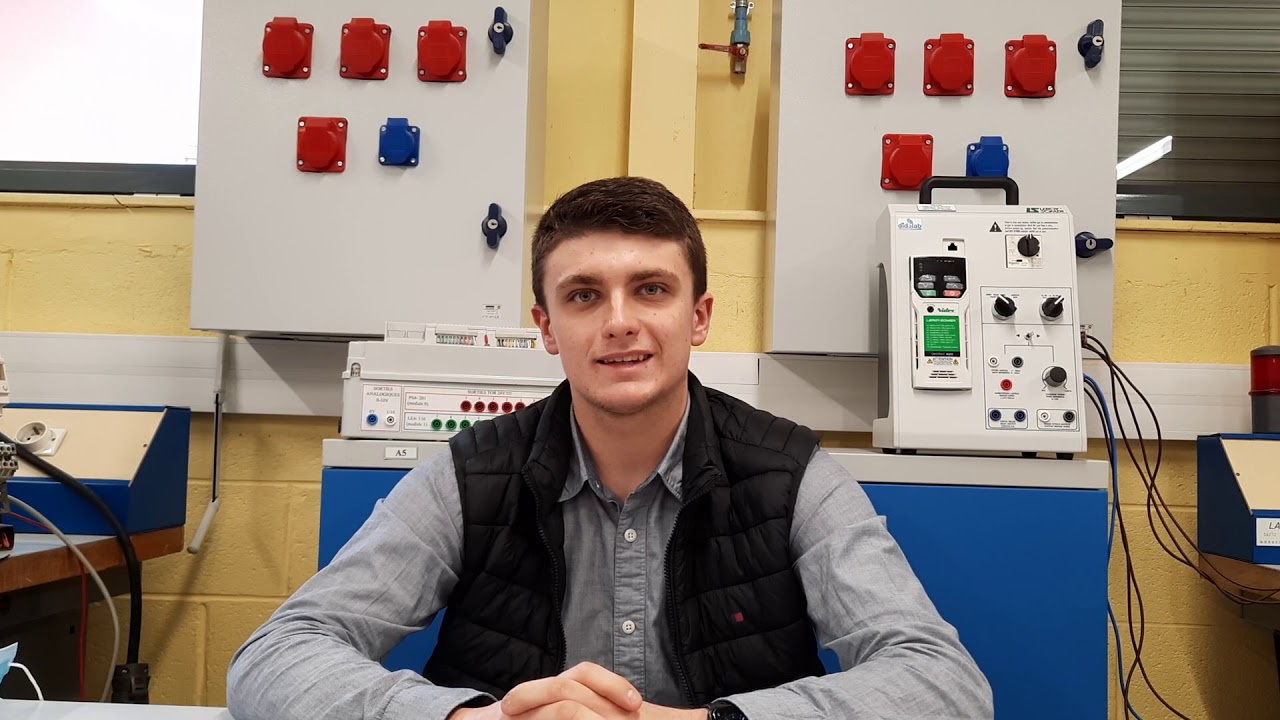 Clément titulaire d'un BAC PRO MELEC en BTS Electrotechnique