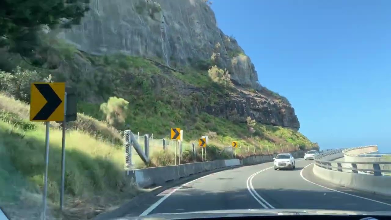 Australia - Driving from Wollongong - Sea Cliff Bridge
