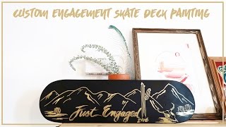 Skateboard Painting Matte Black D Paige Poppe, Artist