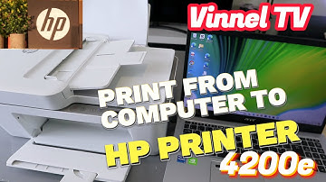 How To Print From A Laptop To HP Deskjet 4200e Printer | Print Tutorial| Print Double-sided.