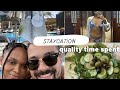 Couple staycation with whatsondubaibrunch after party hotel room stay and so much more