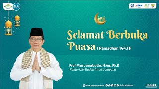 Ucapan Selamat Berbuka Puasa dari Pimpinan UIN Raden Intan