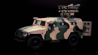 Russian armored vehicle with at missile system\