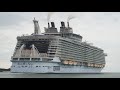 Allure &amp; Adventure of the seas Sail Away from Port Canaveral!