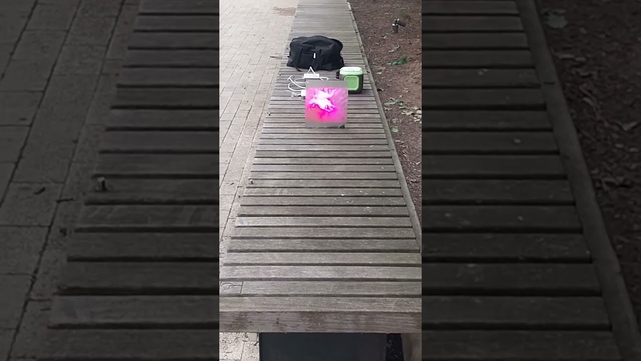 SFEG Clear transparent screen Test on 300 lumens daytime