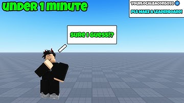 How To Make A Kills And Deaths Leaderboard In Roblox Studio.. *Free Script*