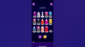 Nut Sort Level 131 Walkthrough #nutsort #games #nutgames #nutsortwalthrough