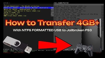 How to transfer games bigger than 4GB on a NTFS USB DEVICE, to a Jailbroken PS3! 2025