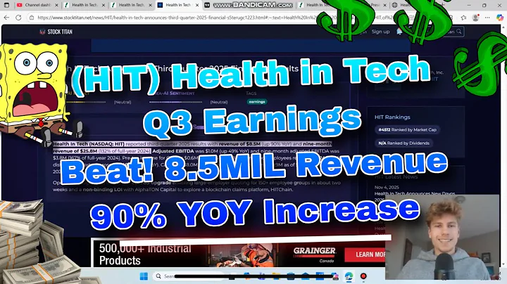 HIT (Health in Tech) BEAT Q3 EARNINGS RESULTS!  EVERYTHING You NEED to KNOW! 90% YOY Increase