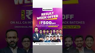 RESULT WEEK OFFER #icaica #ca #bbvirtuals #bbsir #nkacademy #resultsweekoffer
