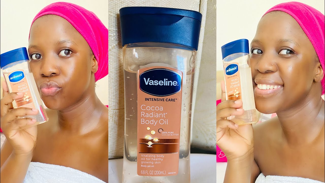 Vaseline Intensive Care Cocoa Radiant Body Gel Oil Scented - 6.8