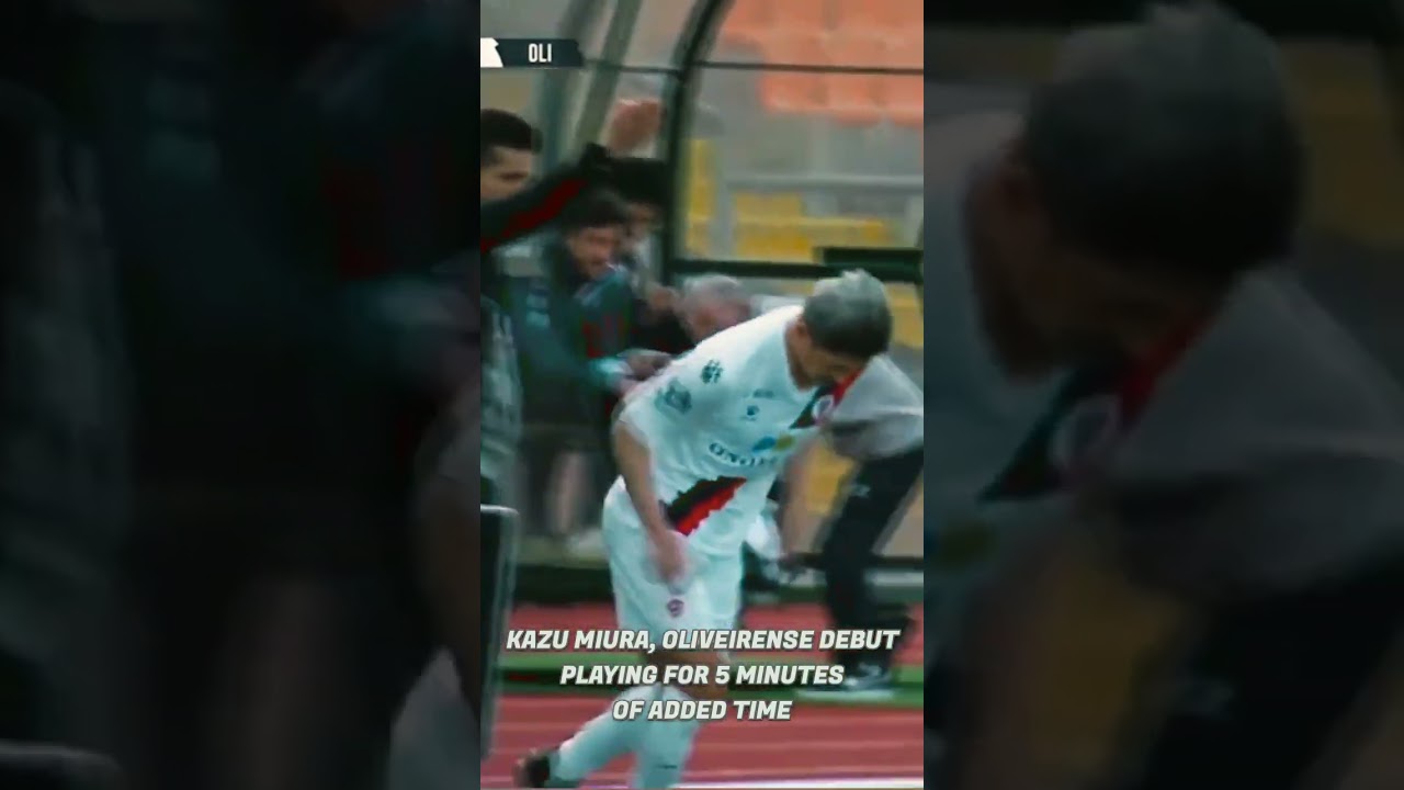 Japanese Legend, King Kazu Miura makes Oliveirense debut at 56, playing for 5 minutes of added time