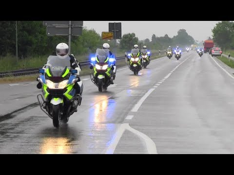 Polizeieskorte Bundespräsident Steinmeier im tiefsten Ostfriesland