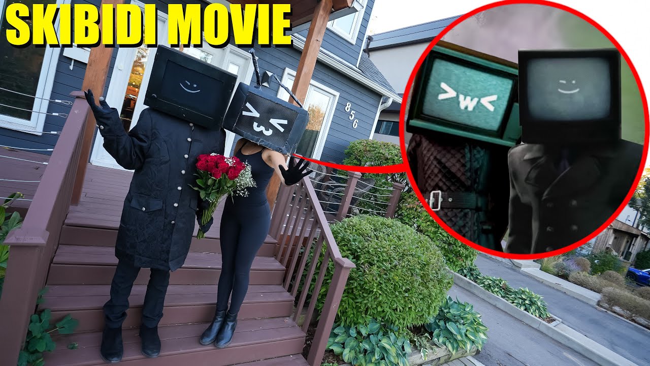 I CAUGHT TV WOMAN ON A DATE WITH TV MAN IN REAL LIFE! (SKIBIDI MOVIE SAD LOVE STORY)