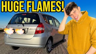 I FIT A FLAME KIT TO MY LAMBORGHINI EXHAUST HONDA JAZZ