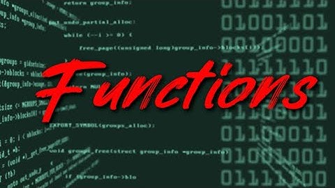 Welcome to Programming Fundamentals! (What are Functions?)