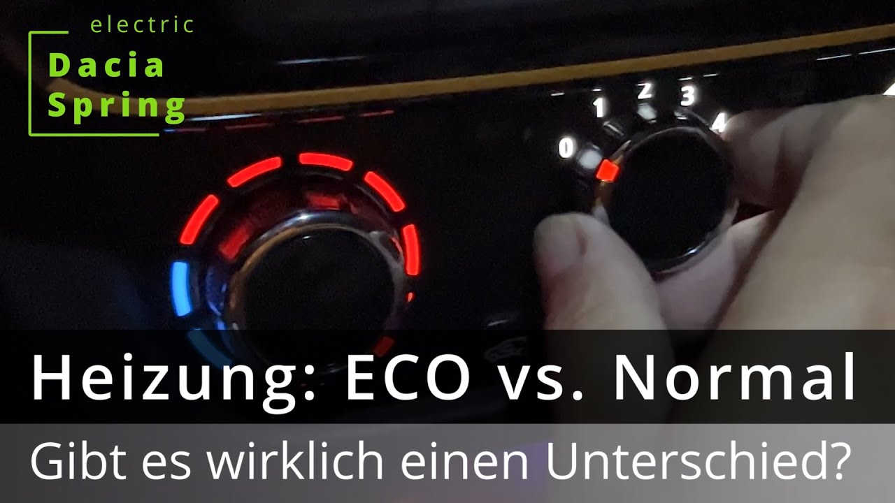 Dacia Spring - Heizung im ECO Modus reduziert? - YouTube