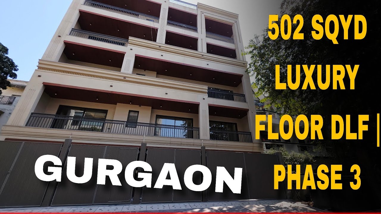 Luxury 5 BHK Builder Floor in DLF Phase 3, Gurgaon#floorgurgaon #nh48road#terracefloor#parkfacing 