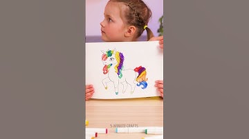 FROM BAD TO PRO IN A MINUTE! HOW TO DRAW A RAINBOW UNICORN? 🦄🌈 #SHORTS