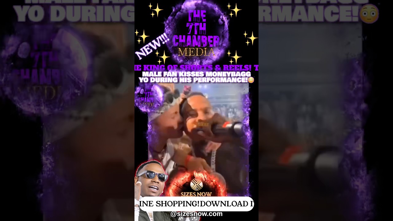 A Male Fan Kisses MONEYBAGG YO During His Performance! 