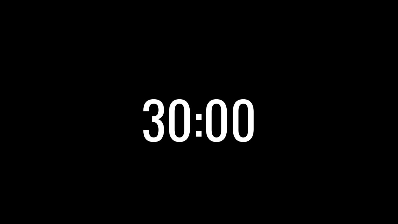 30 Minute Countdown Timer - YouTube