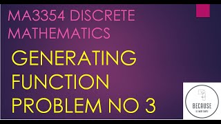 5.3.3 Generating Function numerical 3 in Tamil