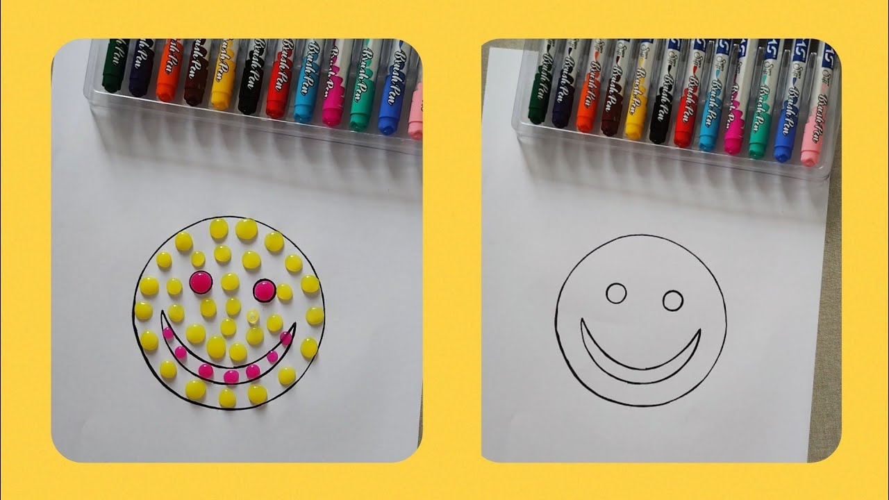Emojis Acrylic painting ll How to Draw emojis Drawing ll DIY emojis 🤩😂