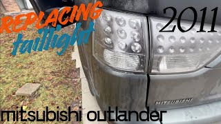 Replacing tail light from 2011 Mitsubishi Outlander