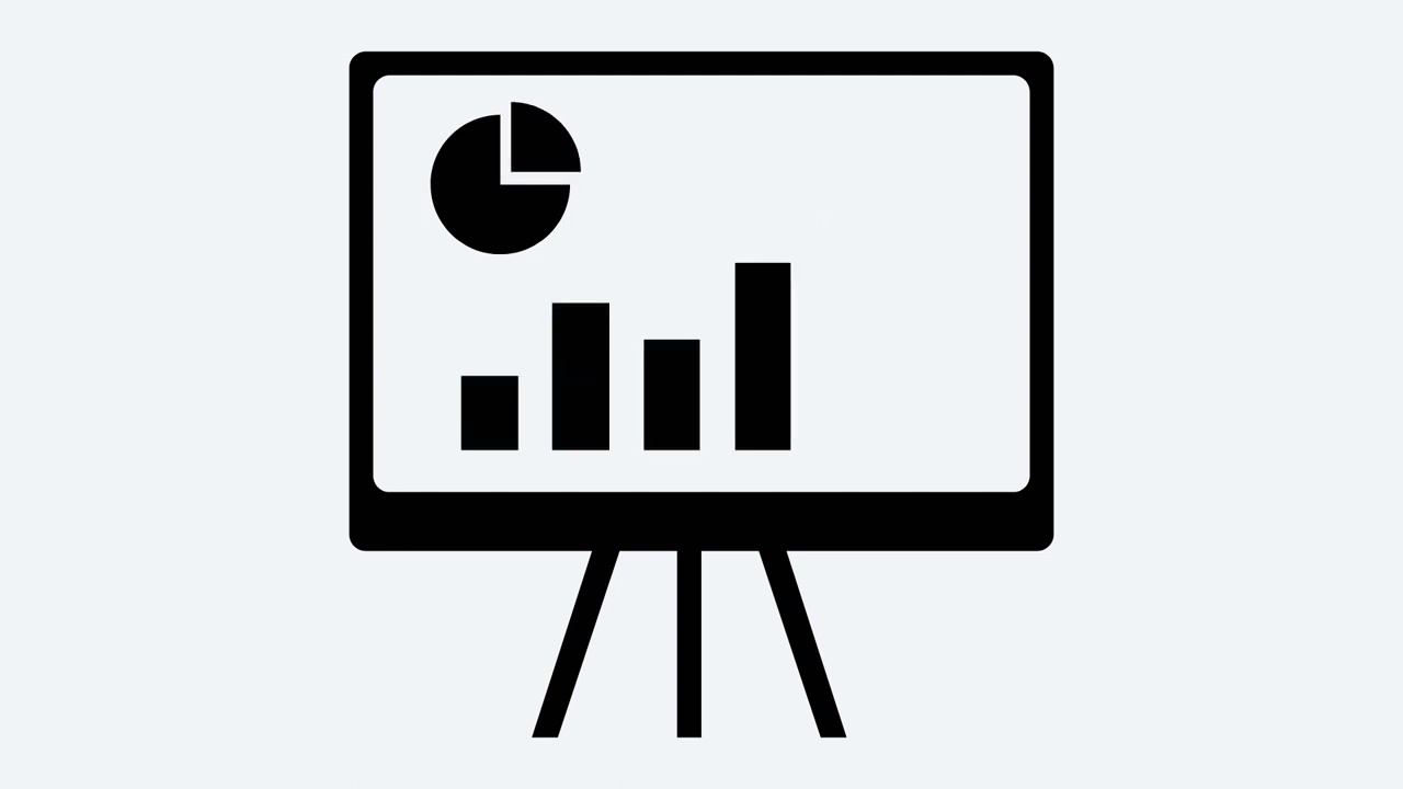 Lottie Json Animated Business Presentation Graph Icon