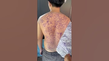 Cách scan hình xăm full lưng .