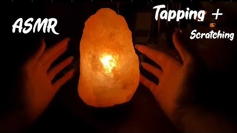 ASMR salt lamp tapping + scratching ✨ very tingly | NO TALKING!