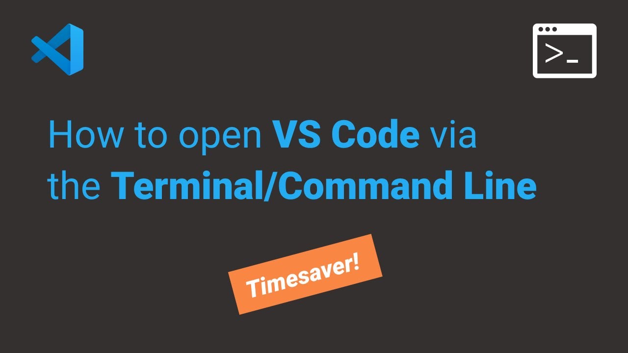 How to Open VS Code from your Terminal/Command Line (Fast) - YouTube