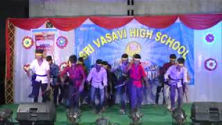 osey ramulamma kolatam dance performance video song by students of SRI VASAVI HIGH SCHOOL NANDYAL