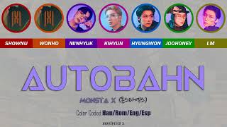 MONSTA X (몬스타엑스) - Autobahn (Color Coded Han/Rom/Eng/Esp Lyrics)