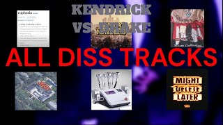 Kendrick Lamar VS. Drake ALL DISS TRACKS (Kendrick Lamar, Drake, J. Cole, ye, Metro Boomin)