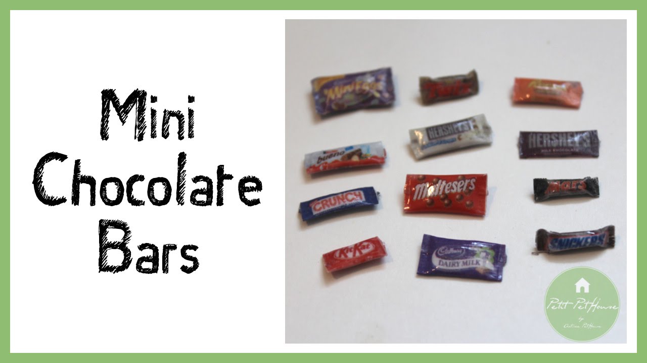 How to Make Realistic Miniature Chocolate Bar Wrappers YouTube