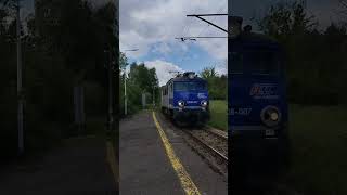 EP08-007 przelatuje przez Kęty Podlesie z Halnym do Zakopca, pozdrawiam mecha i towarzysza! #pociągi