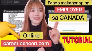 Paano Makahanap ng Employer sa Canada Online | Sa careerbeacon.com
