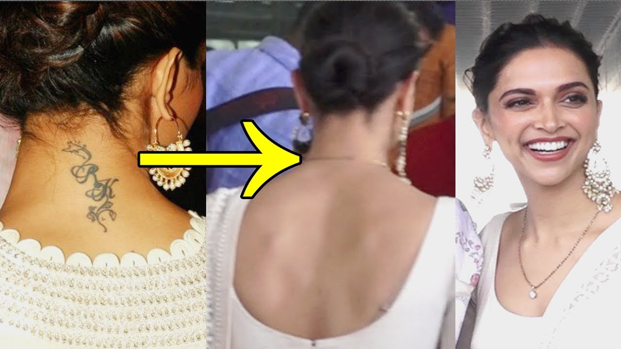 Deepika Padukone Removed Ranbir Kapoor Tattoo For Wedding With Ranveer  Singh - YouTube