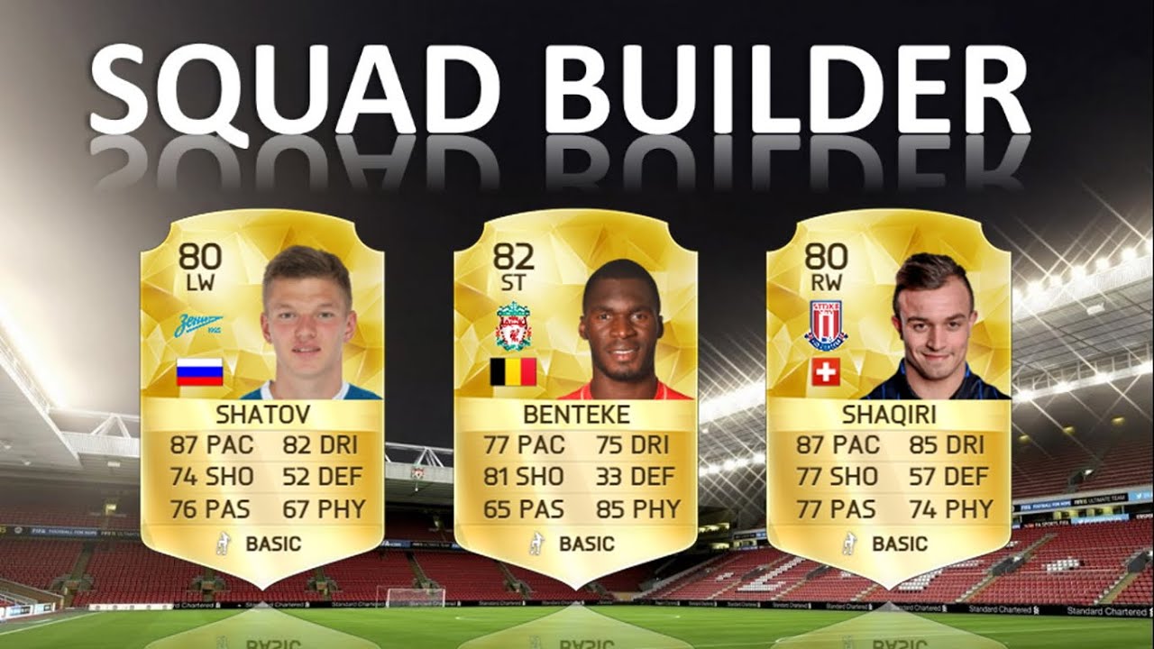 Squad Builder - Benteke, Shaqiri and Shatov - Fifa 16