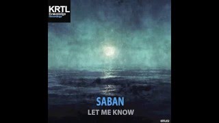 Saban - Let Me Know Ep