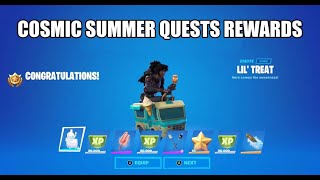 Fortnite Challenge - All Cosmic Summer Quests Rewards - Chapter 2 Season 7 Week 4