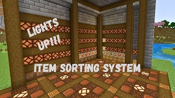 Light Up Sorting System Minecraft 1.20