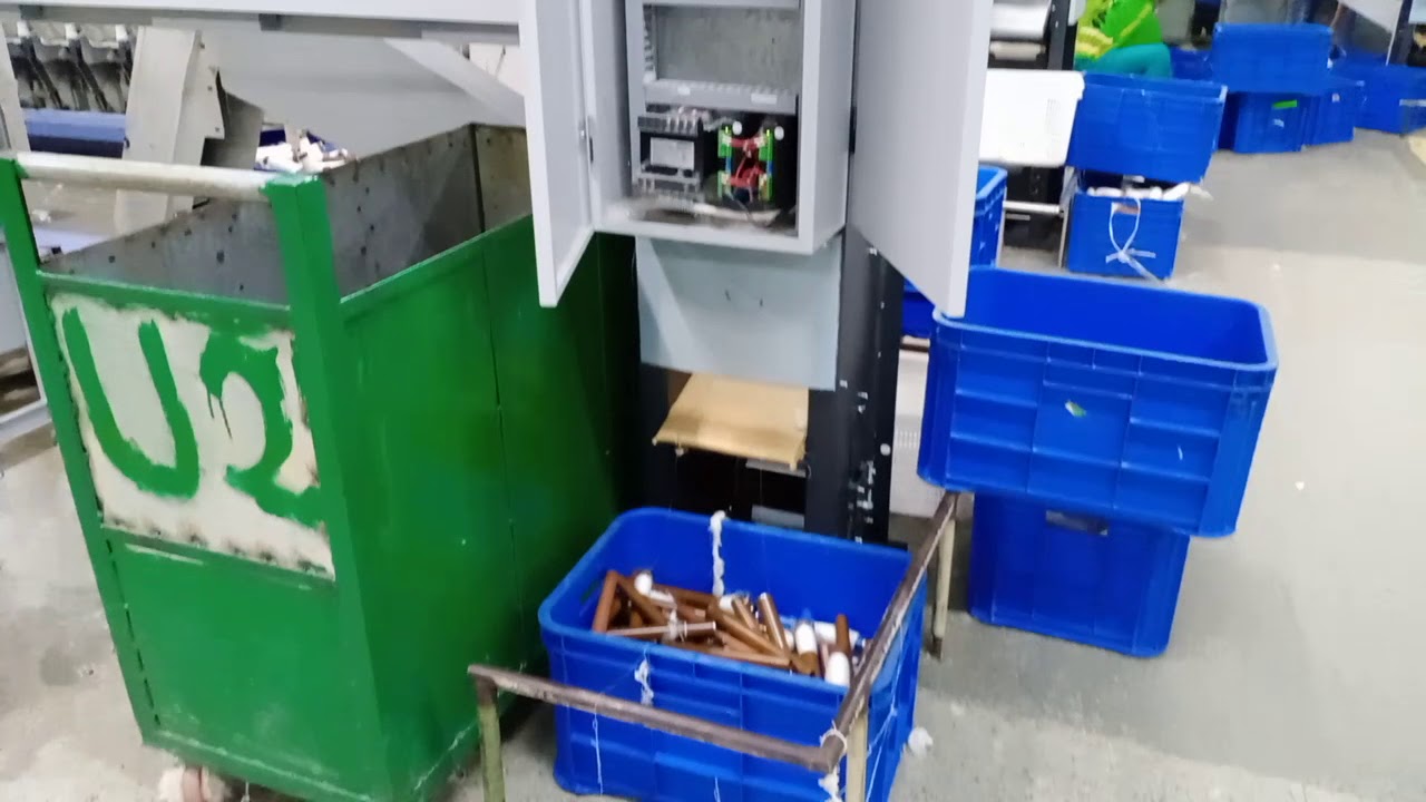 3 colour bobbin sorter machine in Square Textiles mill ltd