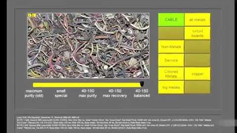 Lybover RECYCLING (BULK .ID) - STEINERT KSS combination sensor sorter demonstration in US