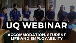 Webinar - accommodation, student life and employability