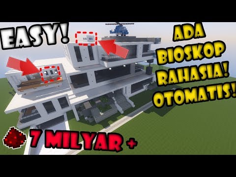 RUMAH YOUTUBERS TERKAYA DI MINECRAFT SEMUANYA OTOMATIS! - RUMAH FULL REDSTONE SHOWCASE MAPS