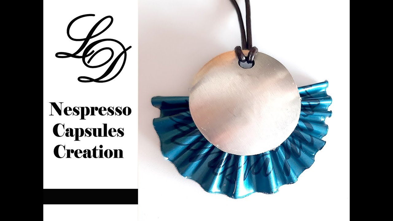 How to Recycle Nespresso Capsules- Easy DIY Craft Coffee Pods Pendant- Recycling Jewelry- Zero Waste