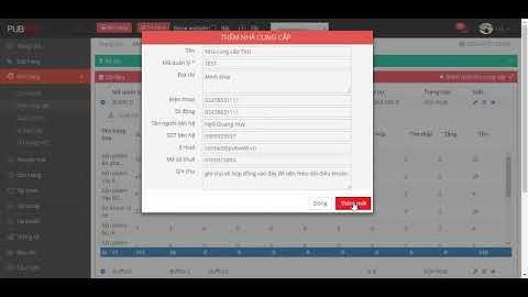 hướng dẫn quản lý nhà cung cấp - thanh toán nốt công nợ - phần mềm bán hàng chuyên nghiệp